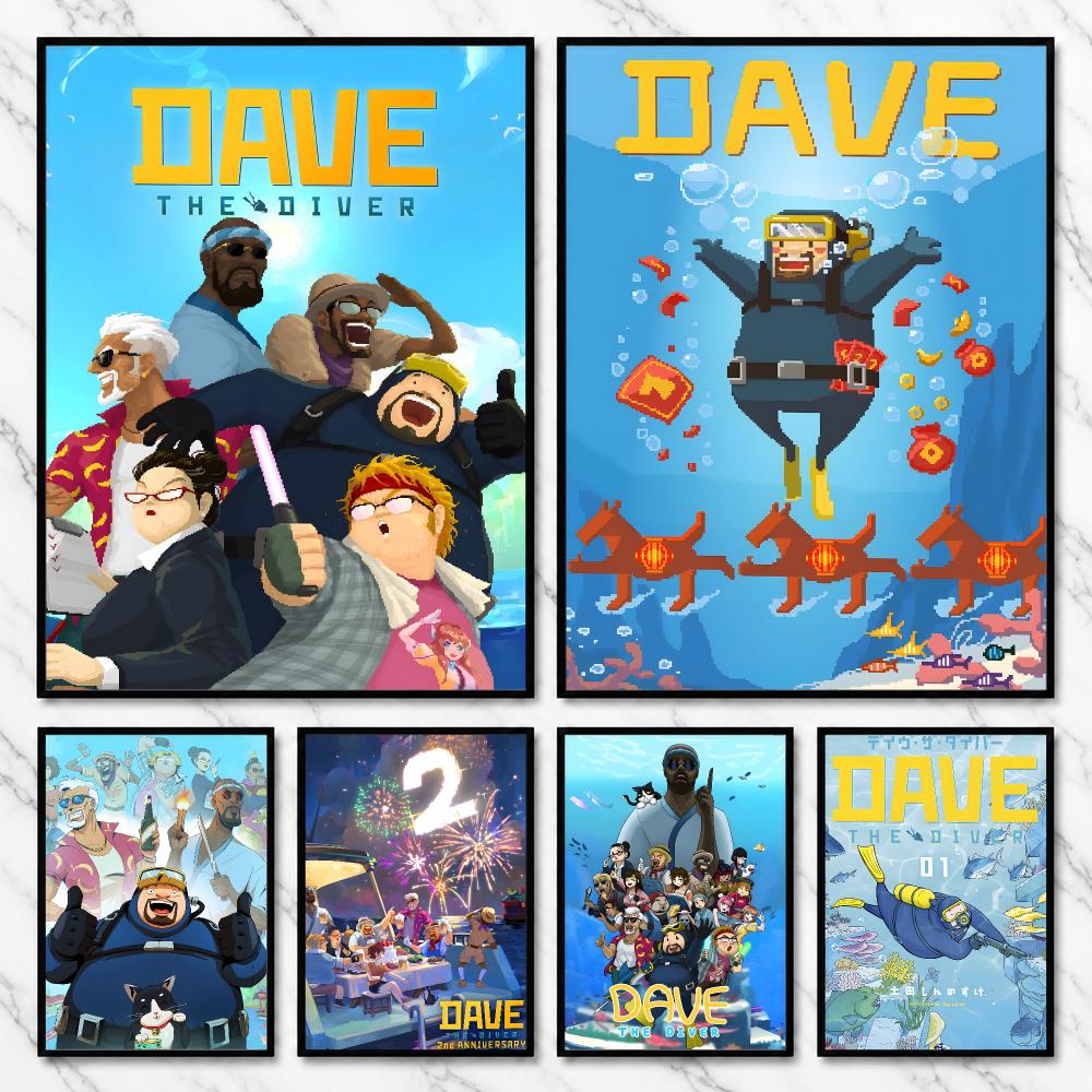 Office Quest - Affiche Dave le plongeur, exploration des