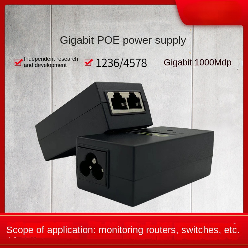 Power Over Ethernet - POE Gigabit puissance 48V0.5A/24V 1A Ethernet