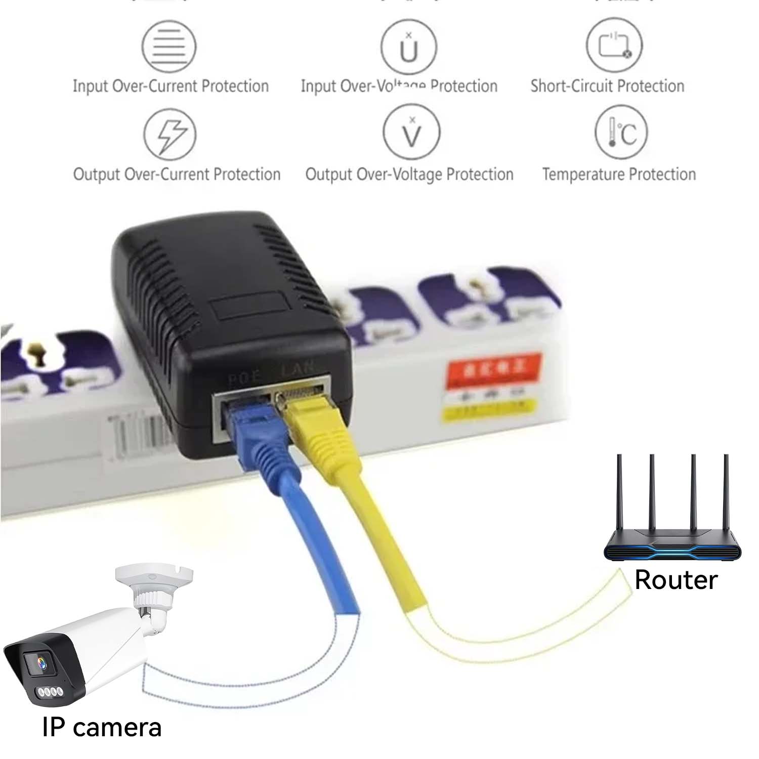 Injecteur POE 48V/12V, adaptat - Power Over Ethernet avis et prix